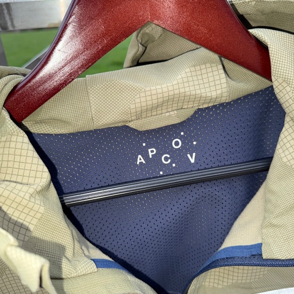 APC X Outdoor Voices Large Camo Anorak Pullover Olive Green - Picture 3 of 6